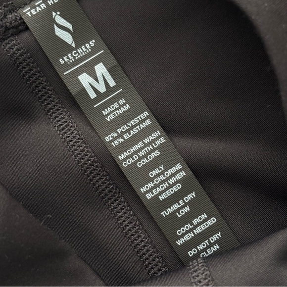 SKECHERS GO WALK Black High Waisted Full Length Leggings--M - Picture 15 of 16